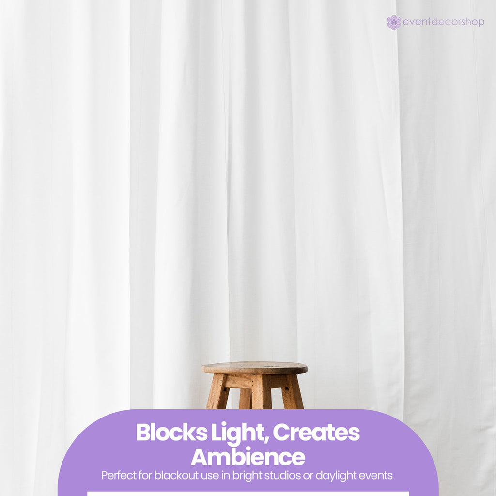 190GSM Blackout Backdrop