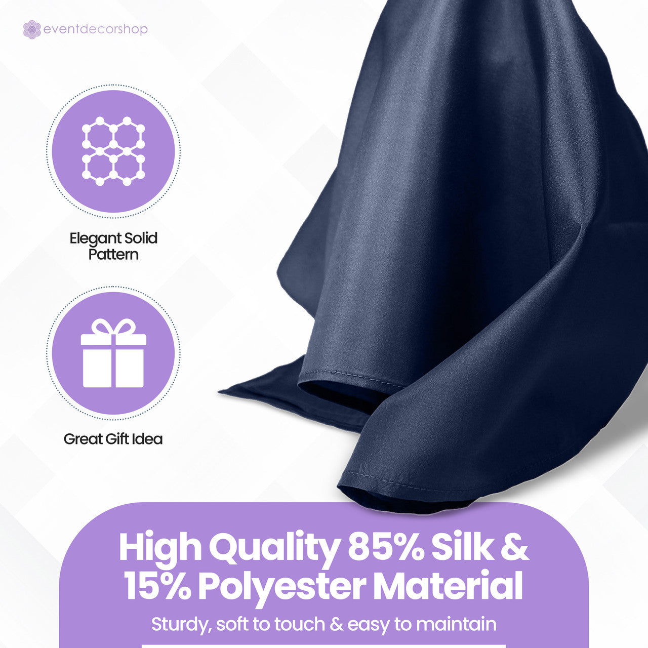 Pocket Square Handkerchief - Navy