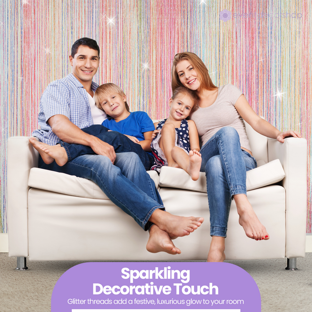 String Curtain Panel - Multicoloured