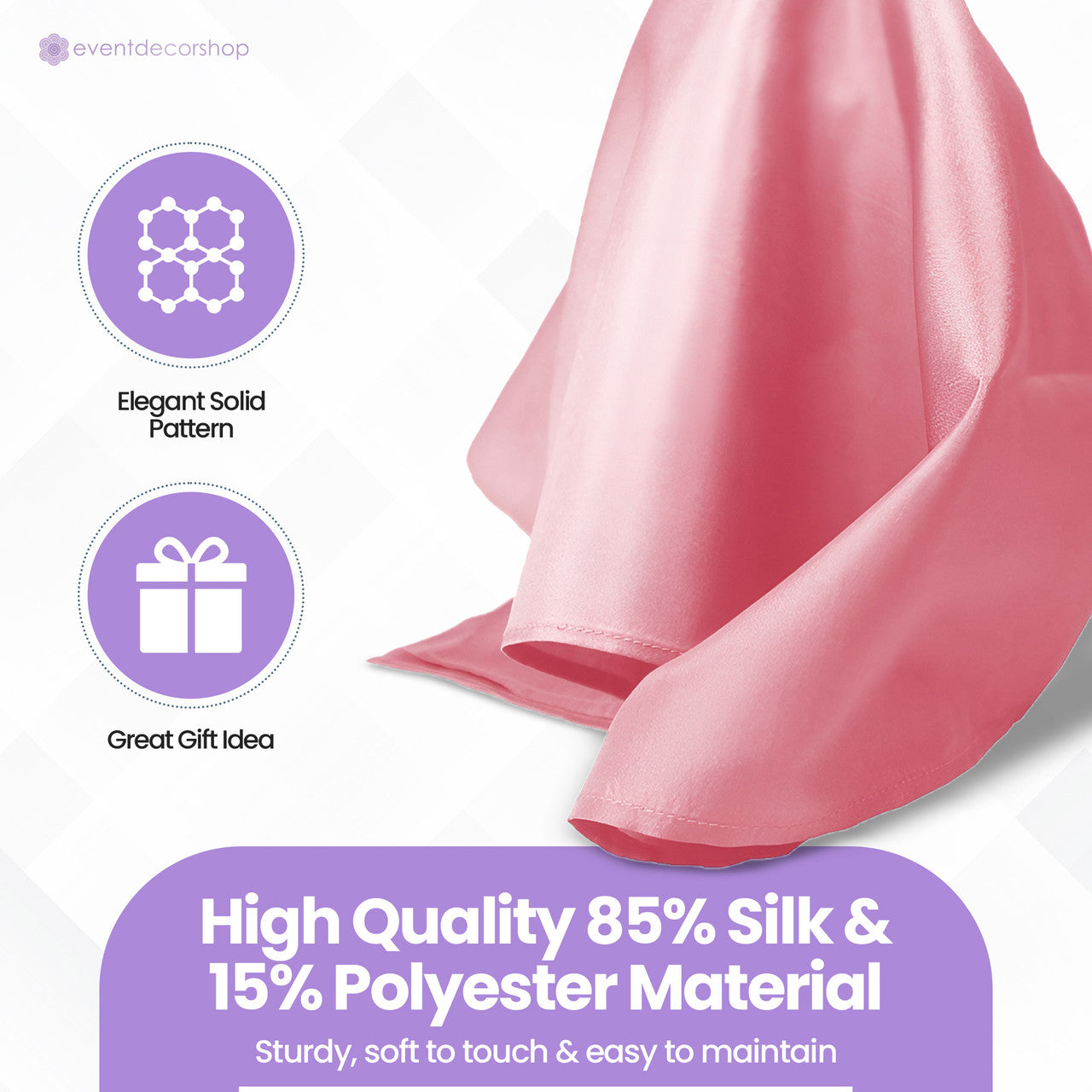 Pocket Square Handkerchief - Rose Pink