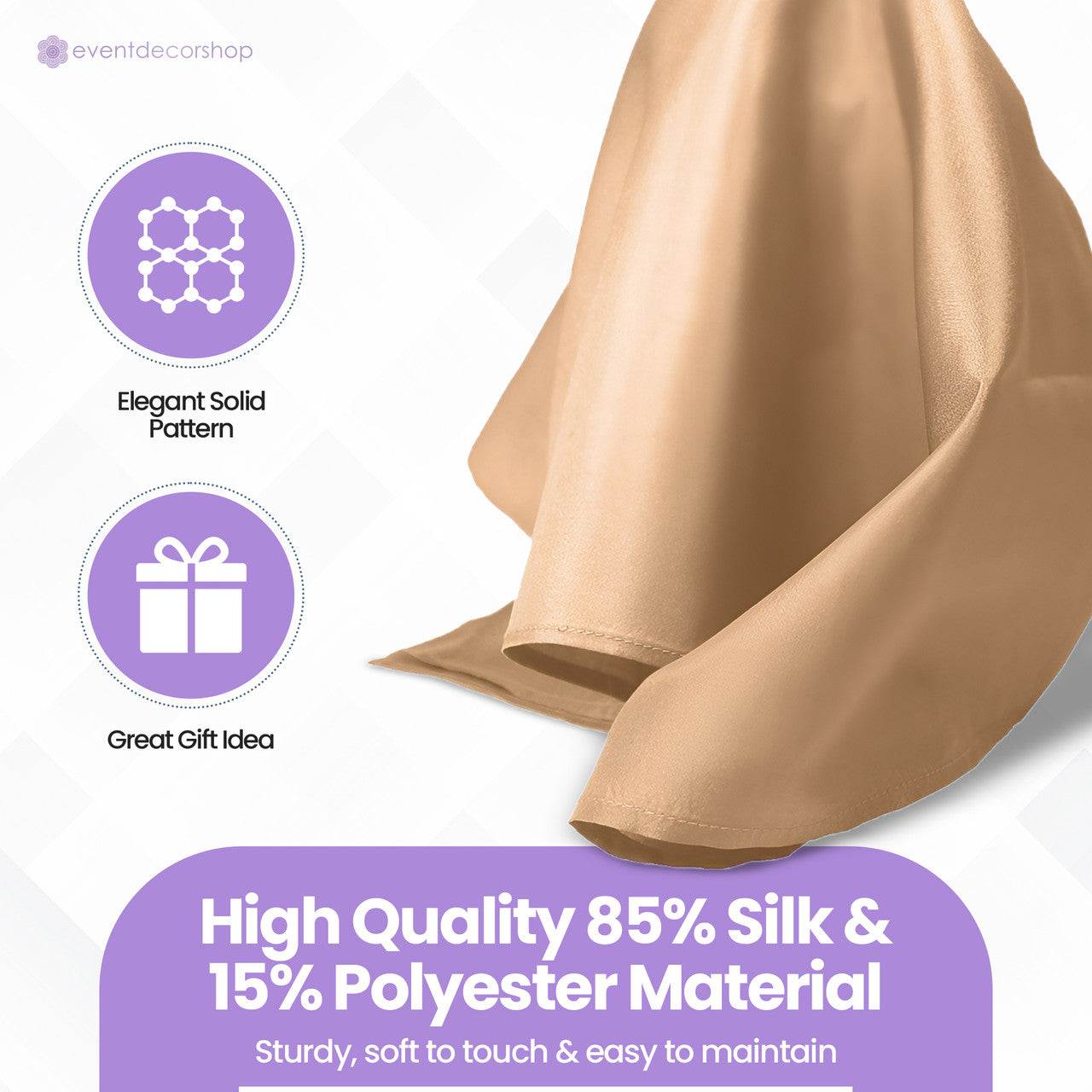 Pocket Square Handkerchief - Champagne