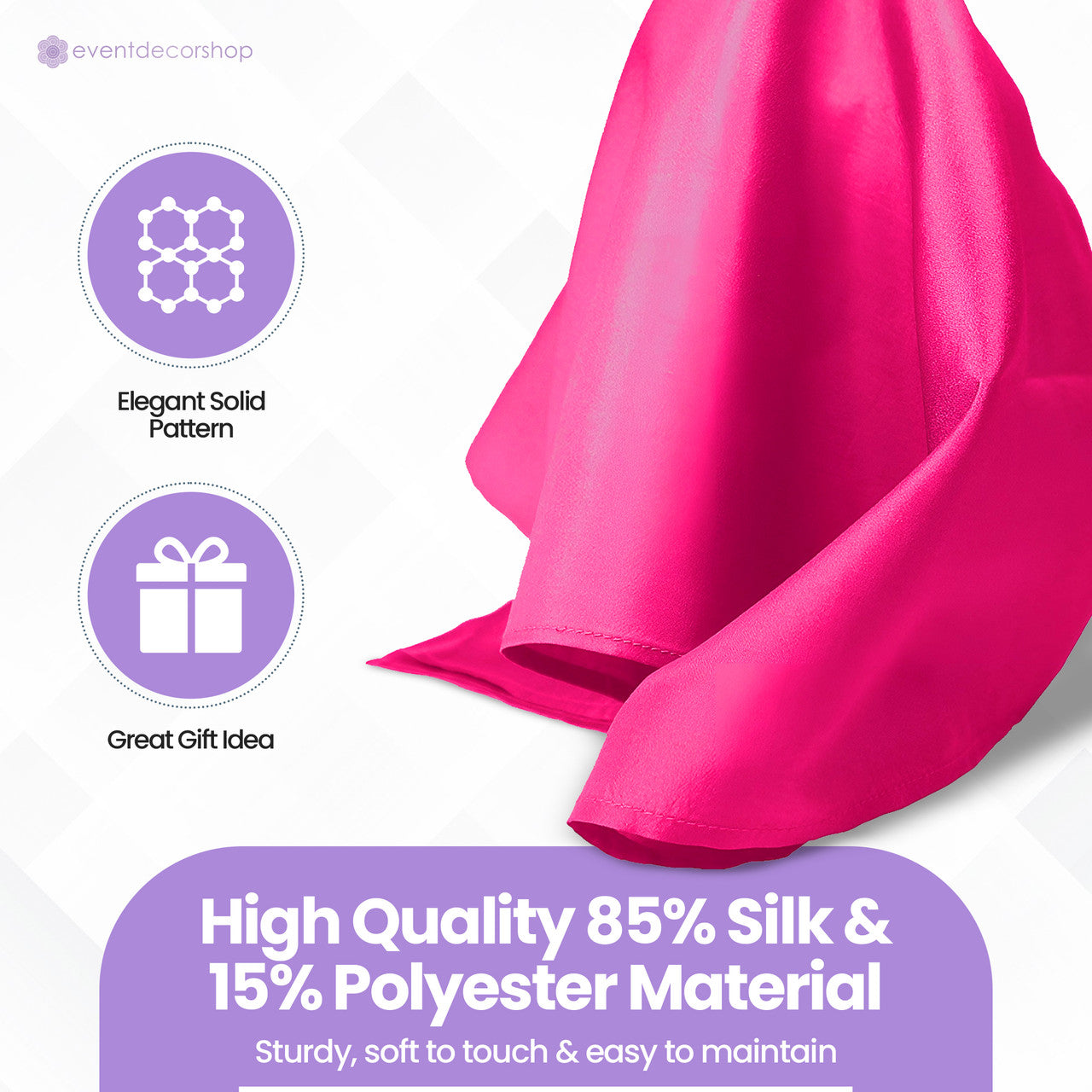 Pocket Square Handkerchief - Hot Pink