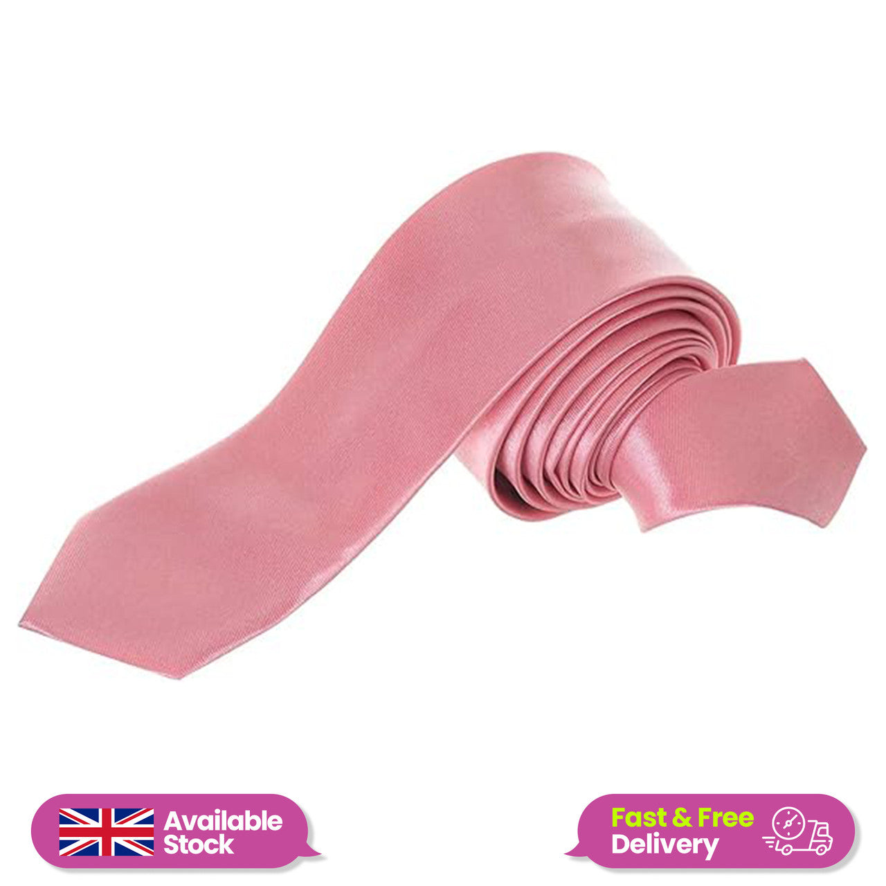 Rose Pink Neck Tie