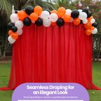 100GSM Ice Silk Photography Backdrop (No Swag) - Red