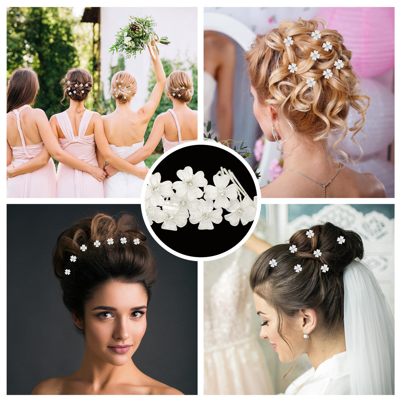 Wedding  Flower Hair Pins