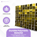 30x30cm Sequin Wall Panel - Metal Gold