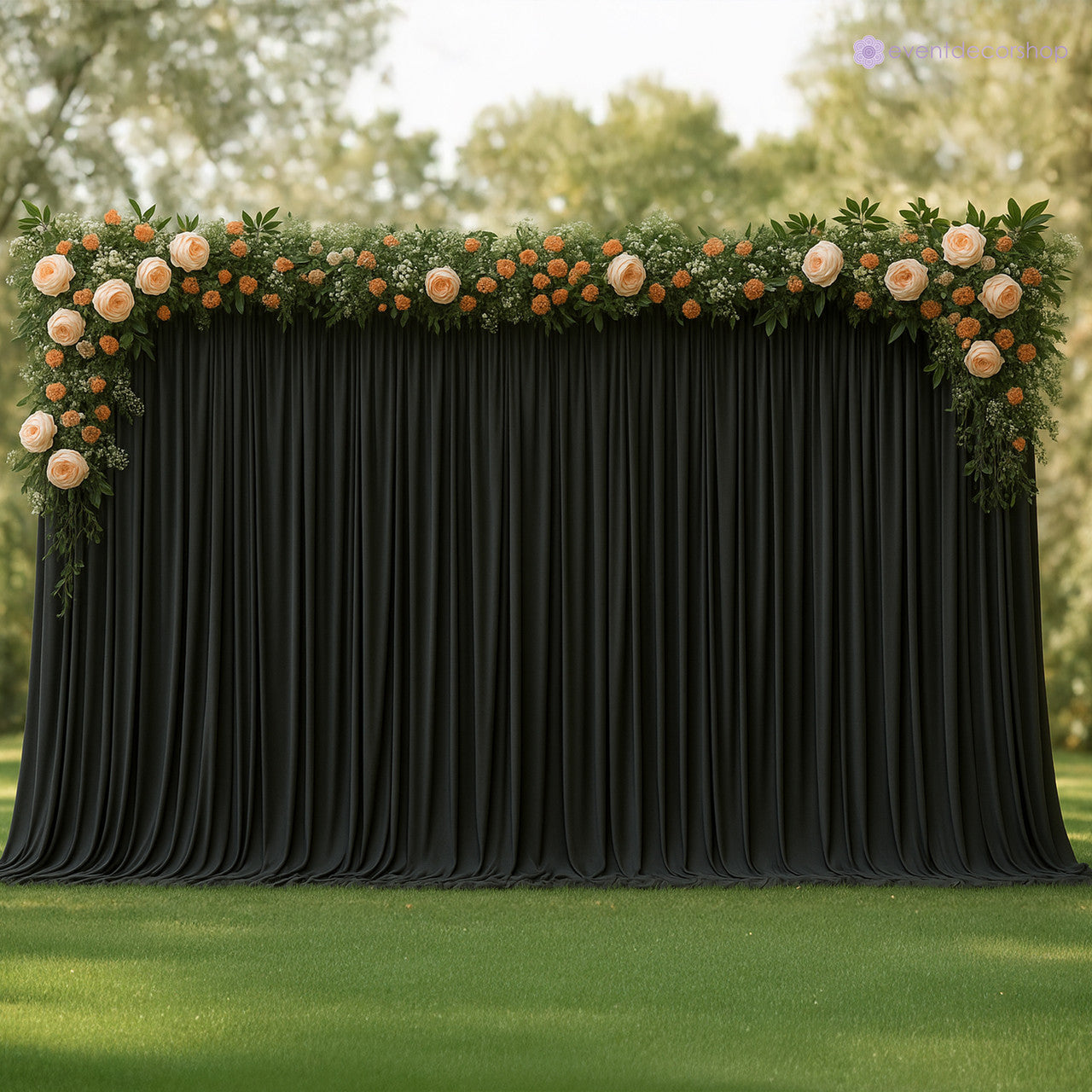 100GSM Ice Silk Photography Backdrop (No Swag) - Black
