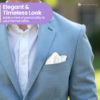 Pocket Square Handkerchief - White