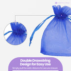 Organza Bags - 7cm x 9cm - 100pcs - Royal Blue