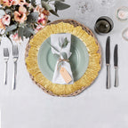 Decorative Charger Plates for Parties - 24Pcs