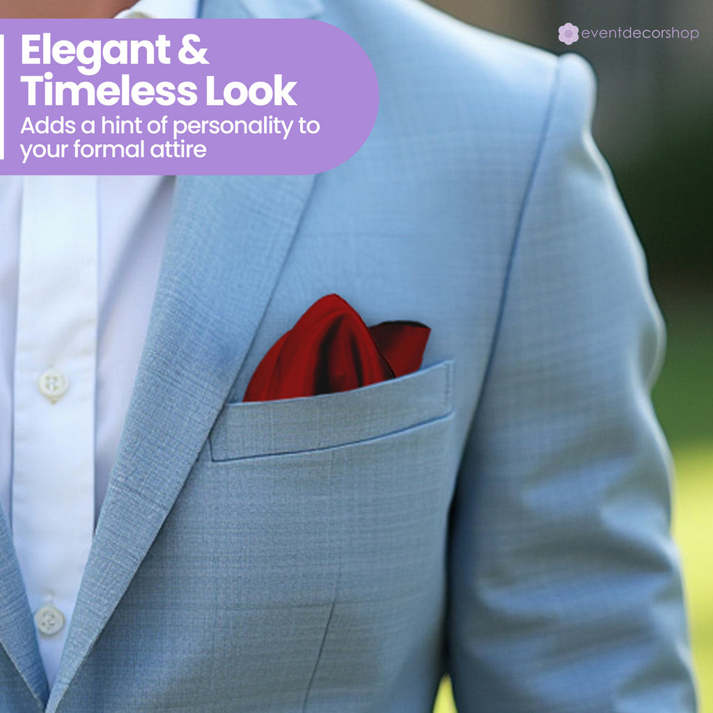 Pocket Square Handkerchief - Burgundy