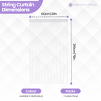String Curtain Panel - White