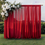 100GSM Ice Silk Photography Backdrop (No Swag) - Red