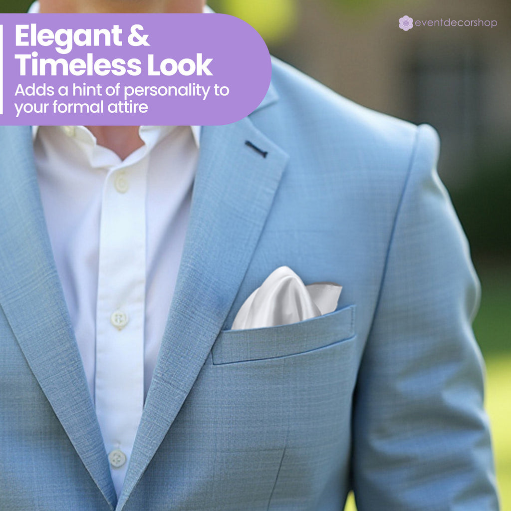Pocket Square Handkerchief - Silver