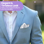 Pocket Square Handkerchief - Silver