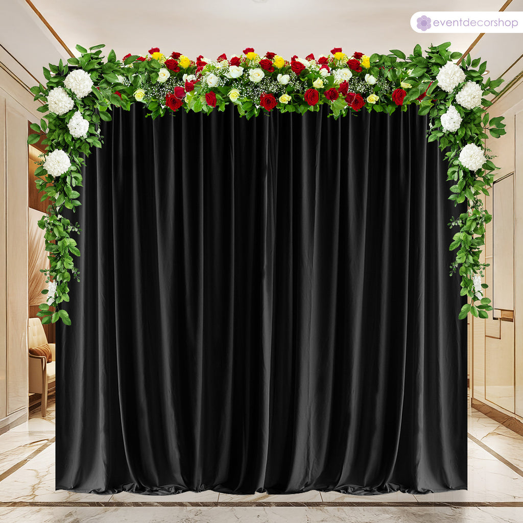 150GSM Ice Silk Photography Backdrop (No Swag) - Black