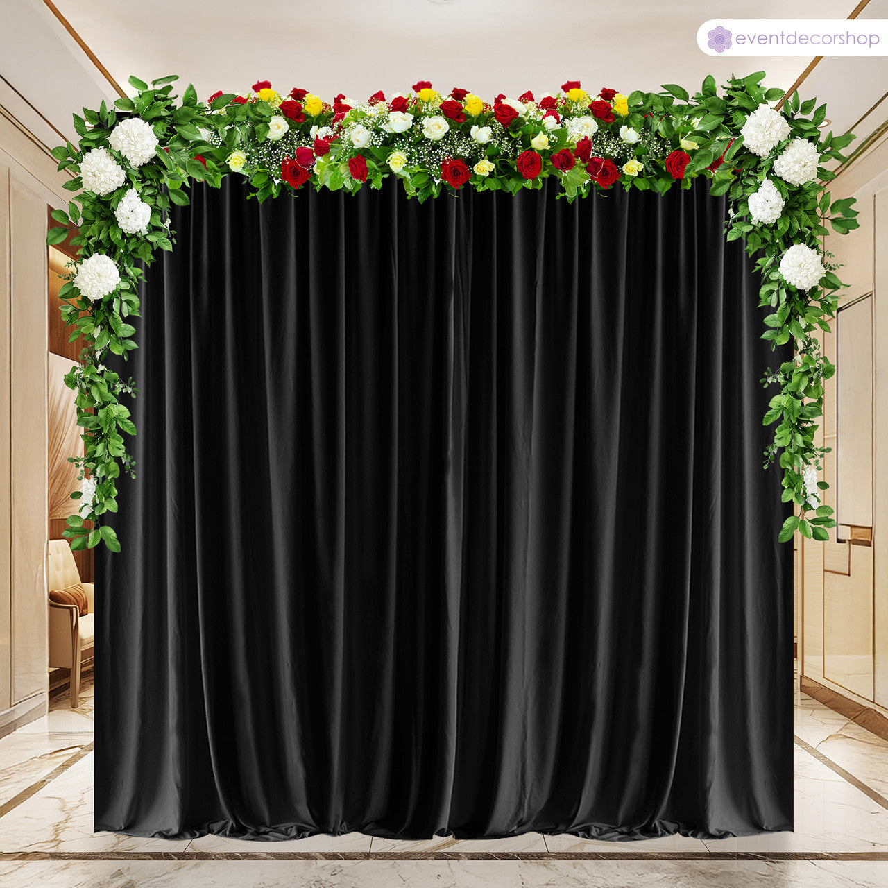 150GSM Ice Silk Photography Backdrop (No Swag) - Black