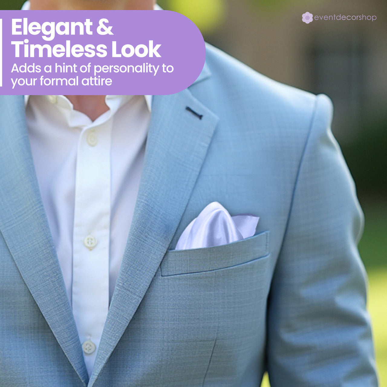Pocket Square Handkerchief - Lilac