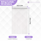 String Curtain Panel - Dark Silver
