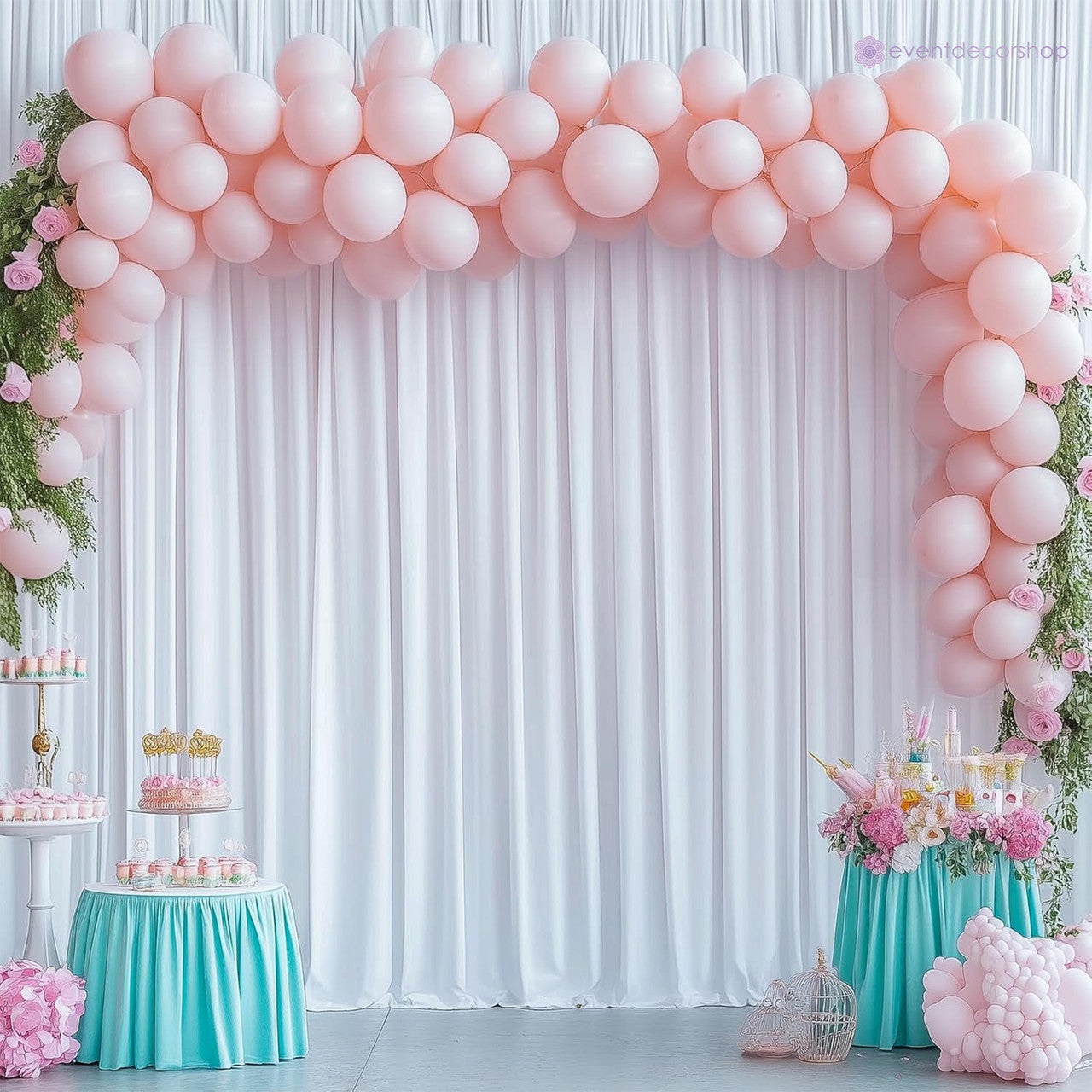 100GSM Ice Silk Photography Backdrop (No Swag) - White