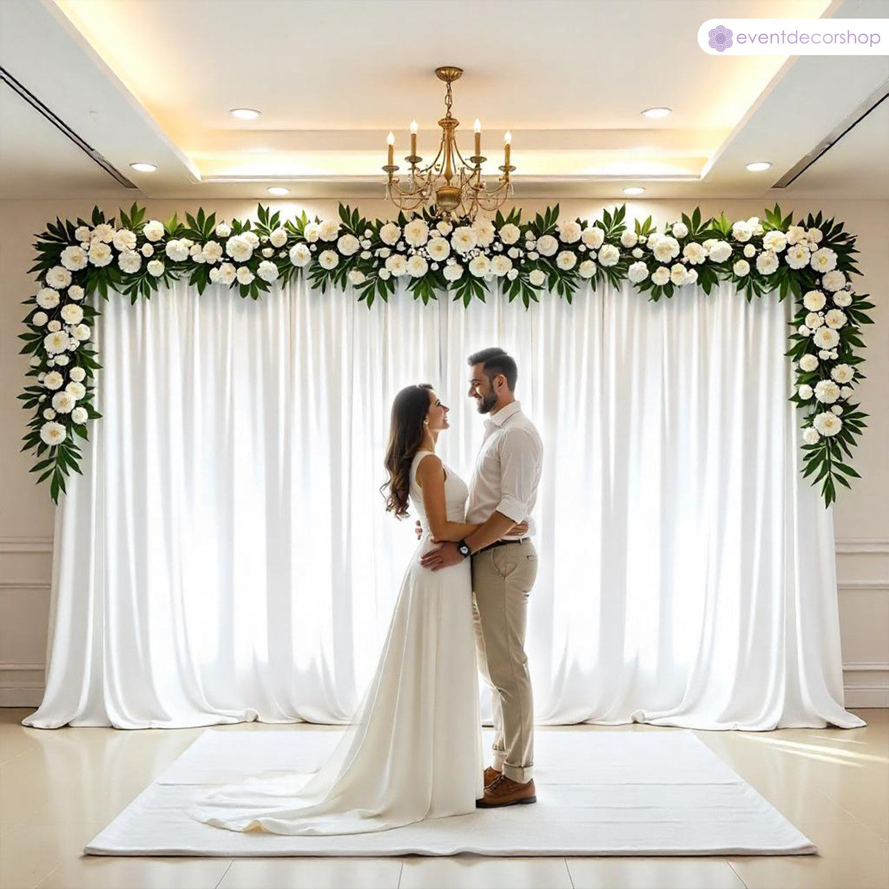 160gsm Spandex Backdrop - White