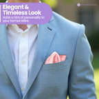 Pocket Square Handkerchief - Baby Pink