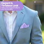 Pocket Square Handkerchief - Light Purple