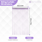 String Curtain Panel - Lilac