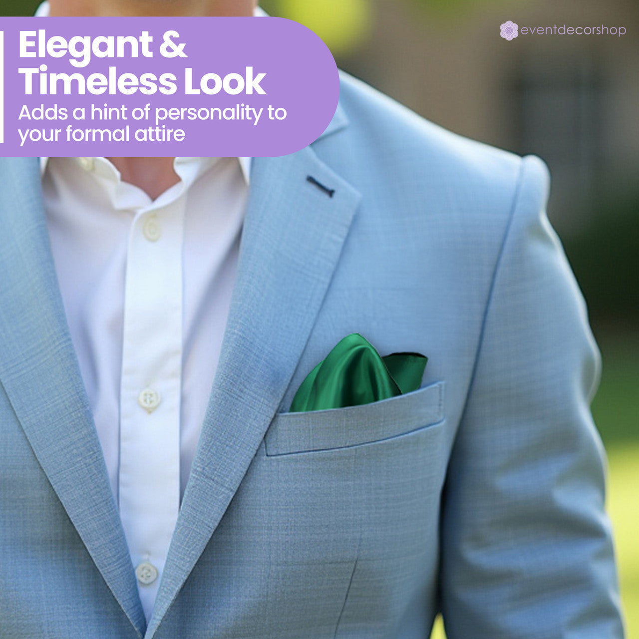 Pocket Square Handkerchief - Dark Green