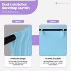 160gsm Spandex Backdrop - Baby Blue