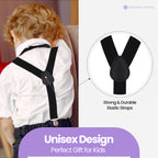 Kids Braces with Bow Tie - 25mm - Black