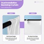 160gsm Spandex Backdrop - White