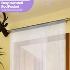 String Curtain Panel - Dark Silver