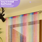String Curtain Panel - Multicoloured
