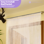 String Curtain Panel - Ivory
