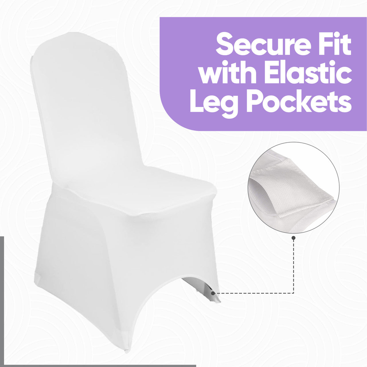 Premium Spandex Chair Cover - White