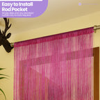 String Curtain Panel - Hot Pink