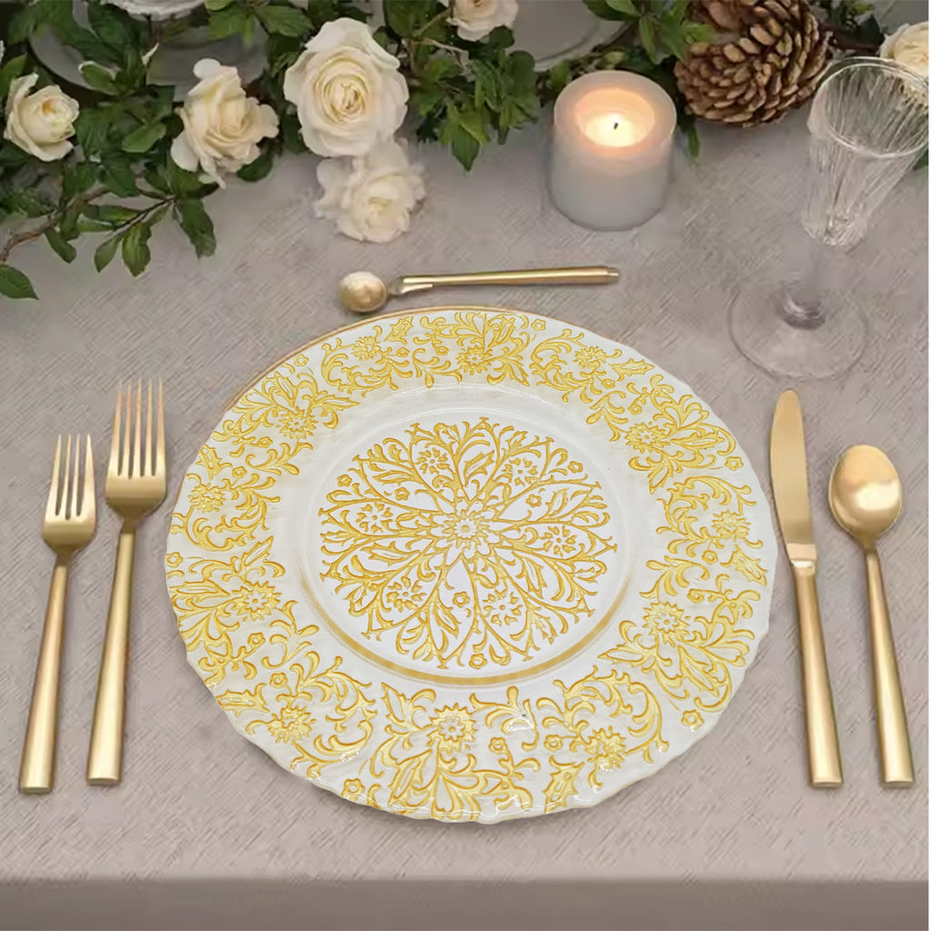 13" Round Charger Plate - Royal Gold
