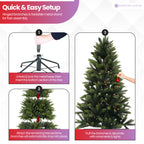 Nordic Christmas Tree with Warm White Lights - 4ft/5ft/6ft