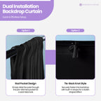 160gsm Spandex Backdrop - Black