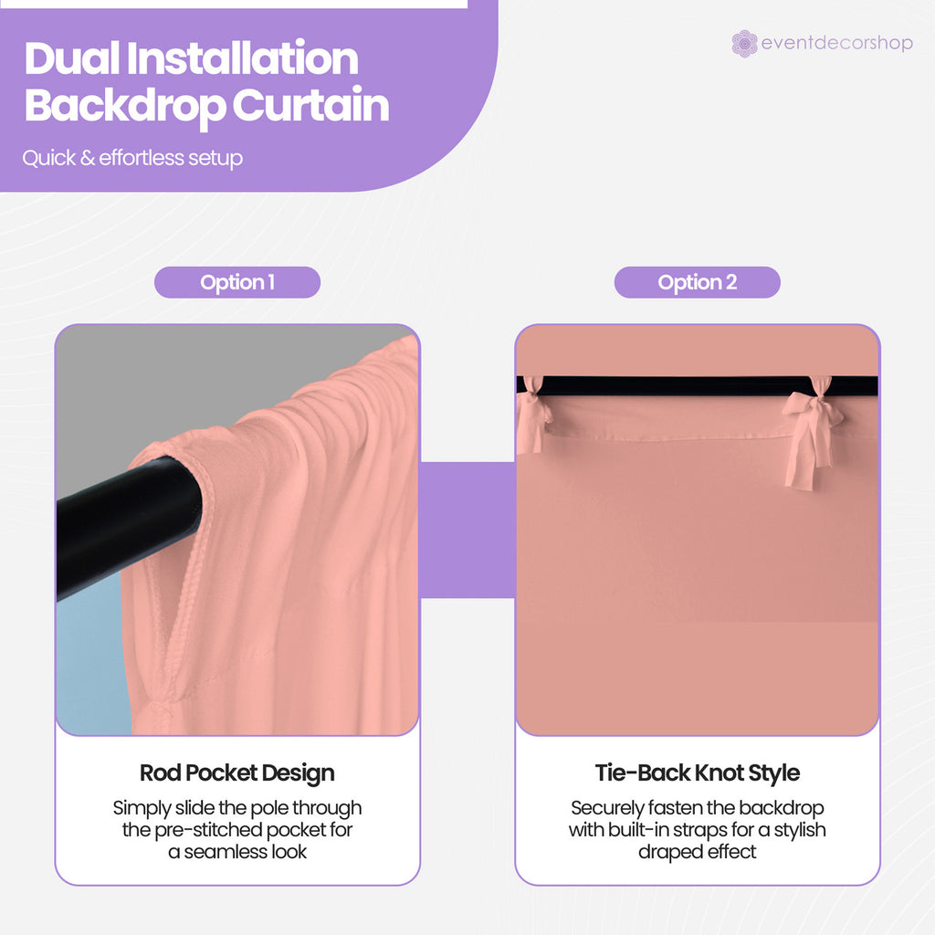 160gsm Spandex Backdrop - Rose Gold