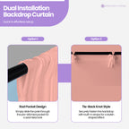 160gsm Spandex Backdrop - Rose Gold