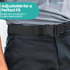 Webbing Canvas Belt with Plastic Clip Buckle - Navy