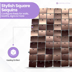 30x30cm Sequin Wall Panel - Pink