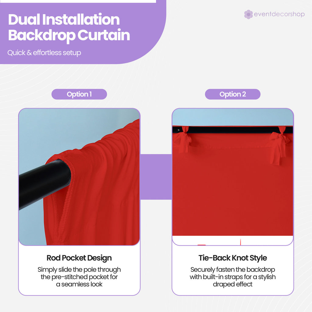 160gsm Spandex Backdrop - Red