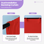 160gsm Spandex Backdrop - Red