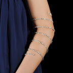 Silver Diamante Spring Bracelet