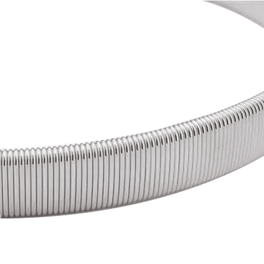 Skinny Stretch Belt - Silver