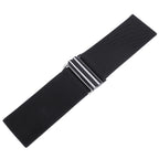 Black Elasticated Clip on Belt Large