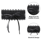4"/10cm x 250cm Wide Waist Crochet Floral Lace Belt - Black